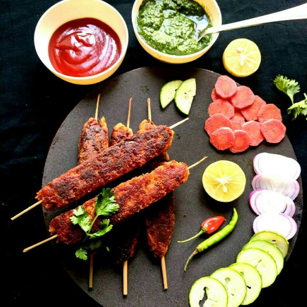 Vegetable sheek kebab